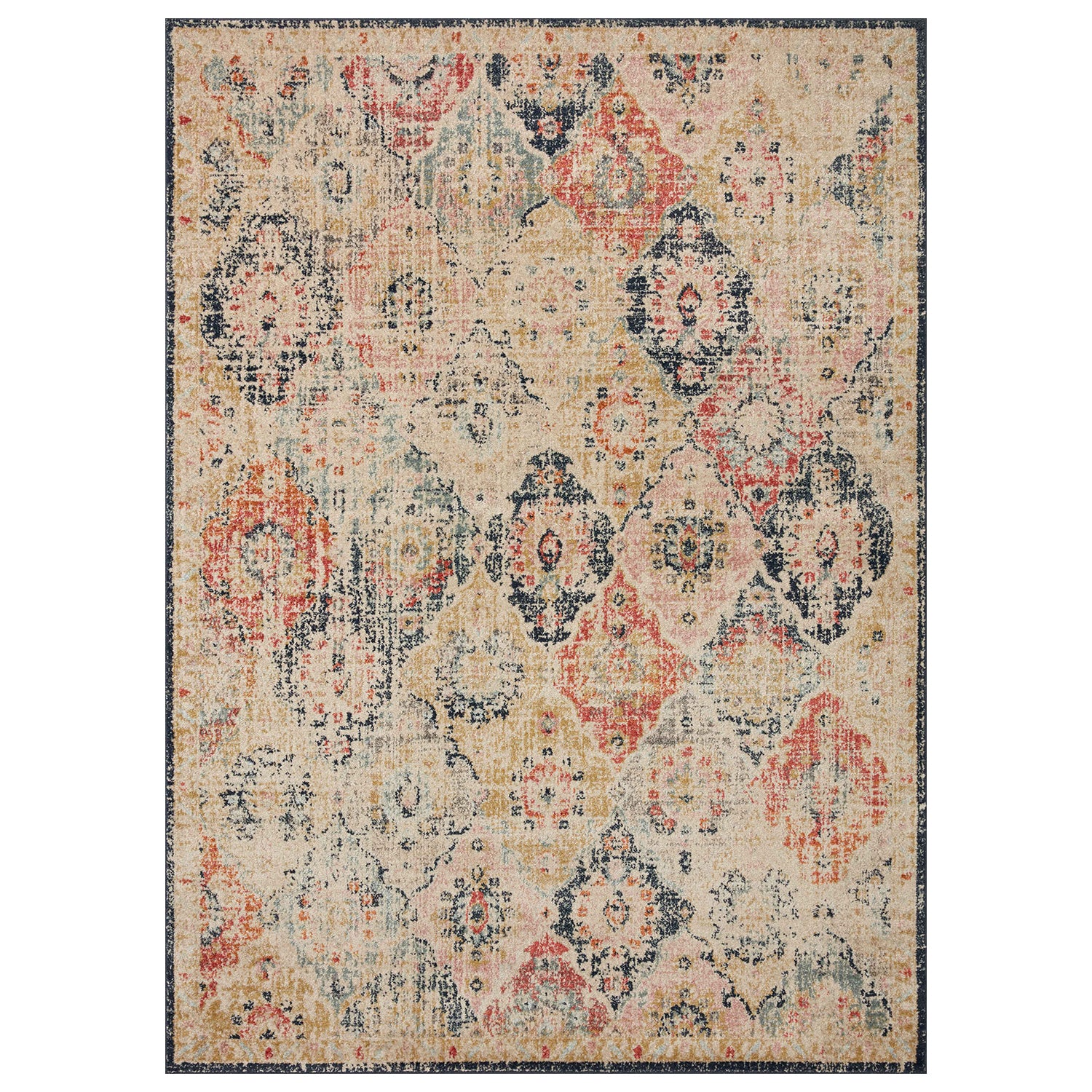 Loloi Jocelyn Khaki/Multi Power Loomed Rug