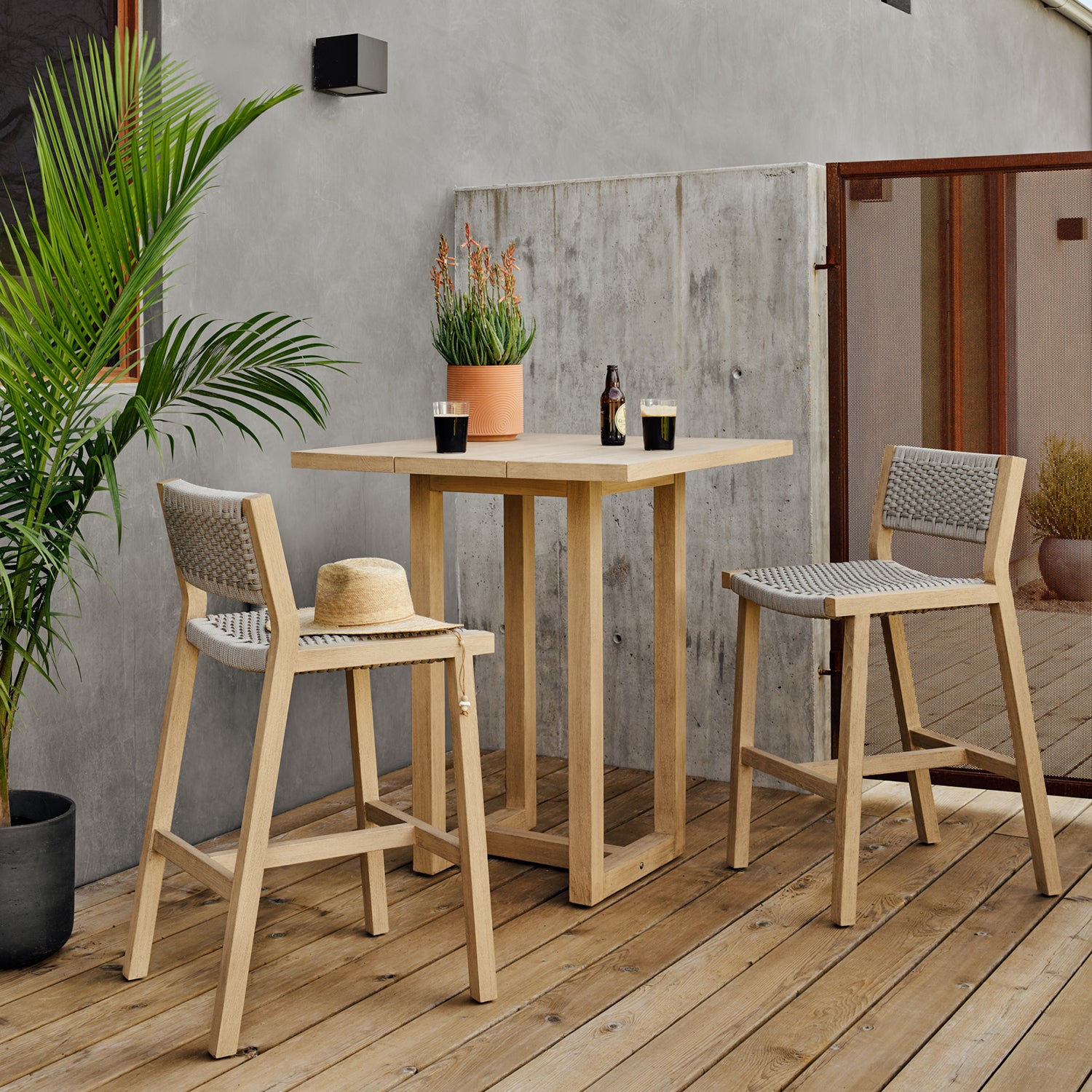 Four Hands Delano Outdoor Bar Stool Set of 2