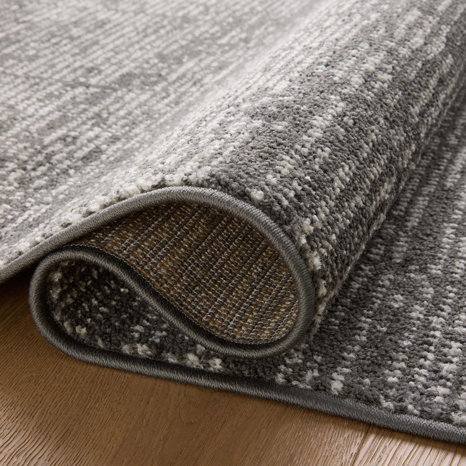 Loloi Kamala Charcoal/Ivory Power Loomed Rug