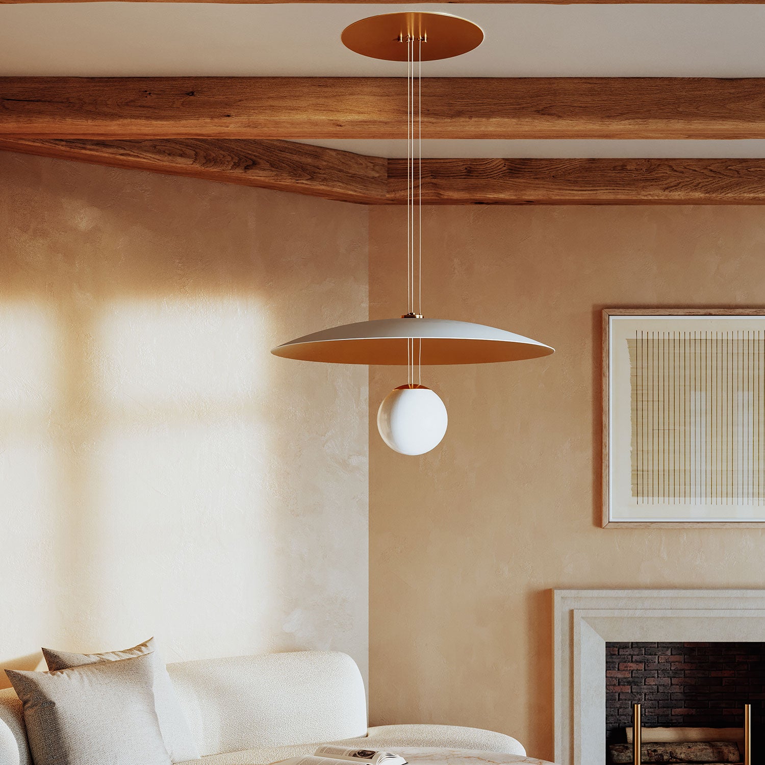 Kelly Behun x Hudson Valley Lighting Brim Pendant