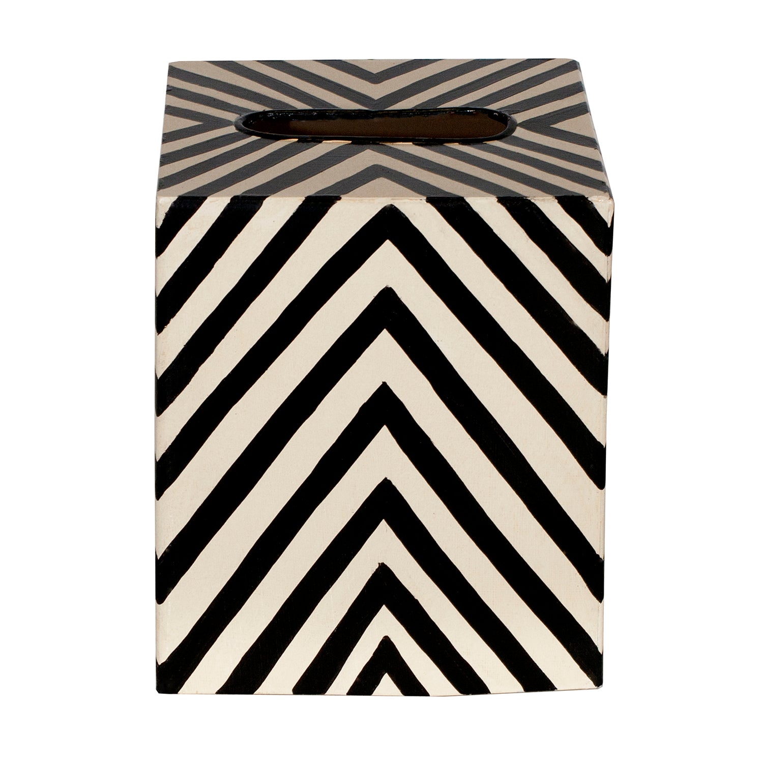 Worlds Away Zebra Tissue Box Cover