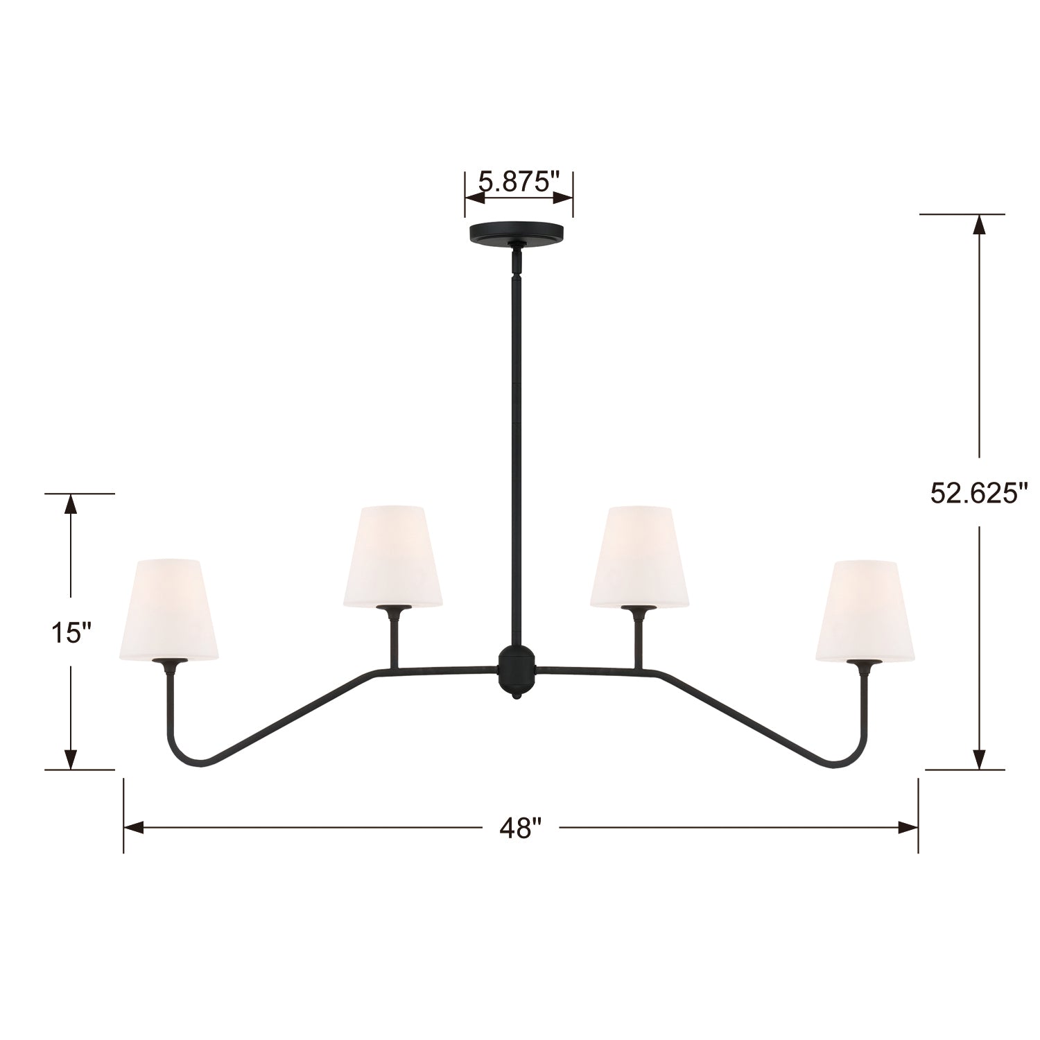 Crystorama Keenan Linear Chandelier