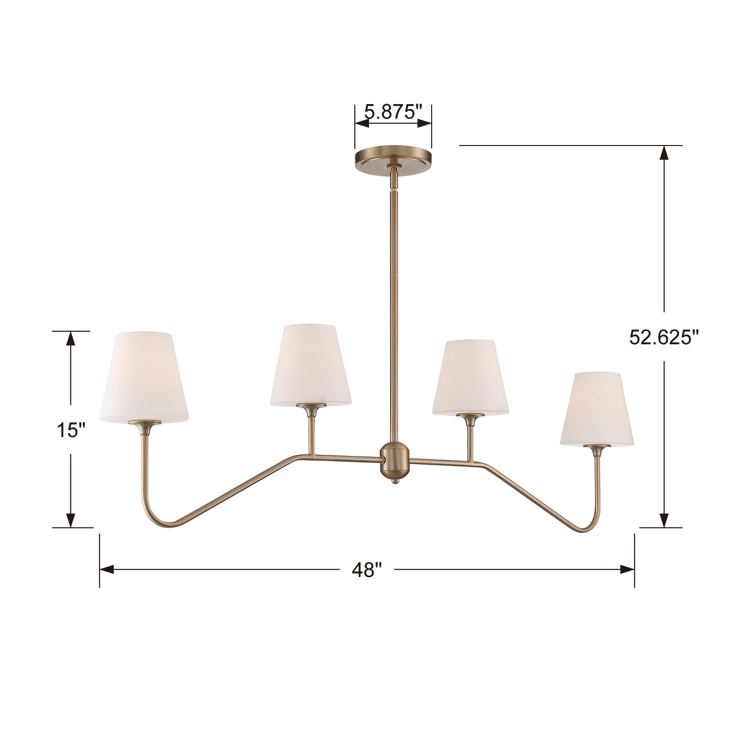 Crystorama Keenan Linear Chandelier