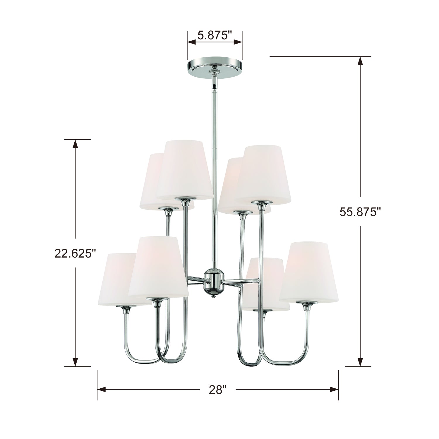 Crystorama Keenan 8-Light Chandelier