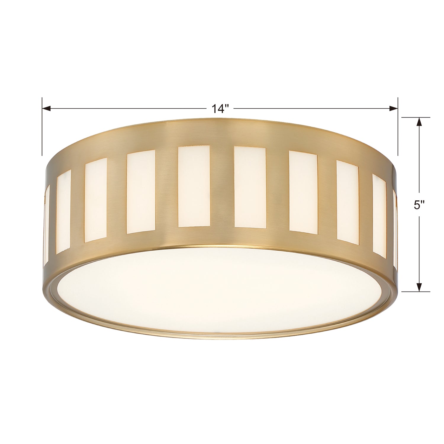 Crystorama Kendal 3-Light Flush Ceiling Mount