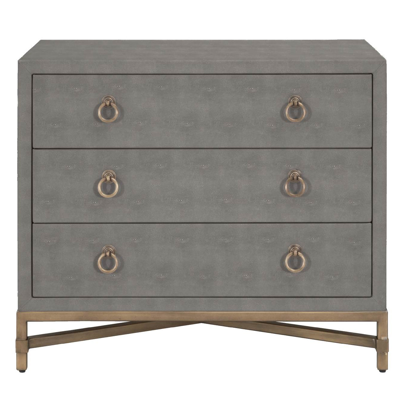 Strand Shagreen 3-Drawer Nightstand