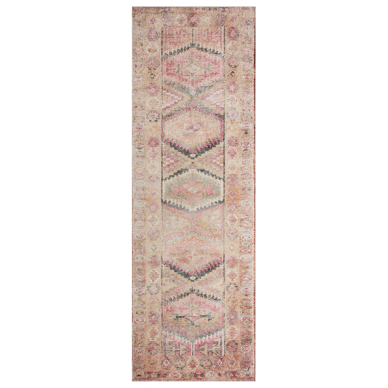 Loloi Layla Pink/Lagoon Power Loomed Rug