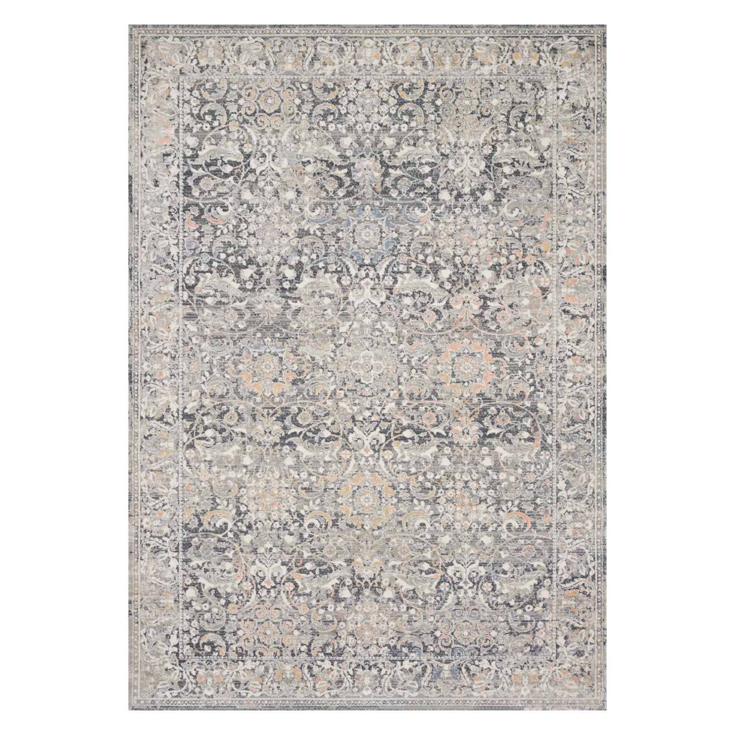 Loloi Lucia Gray/Mist Power Loomed Rug