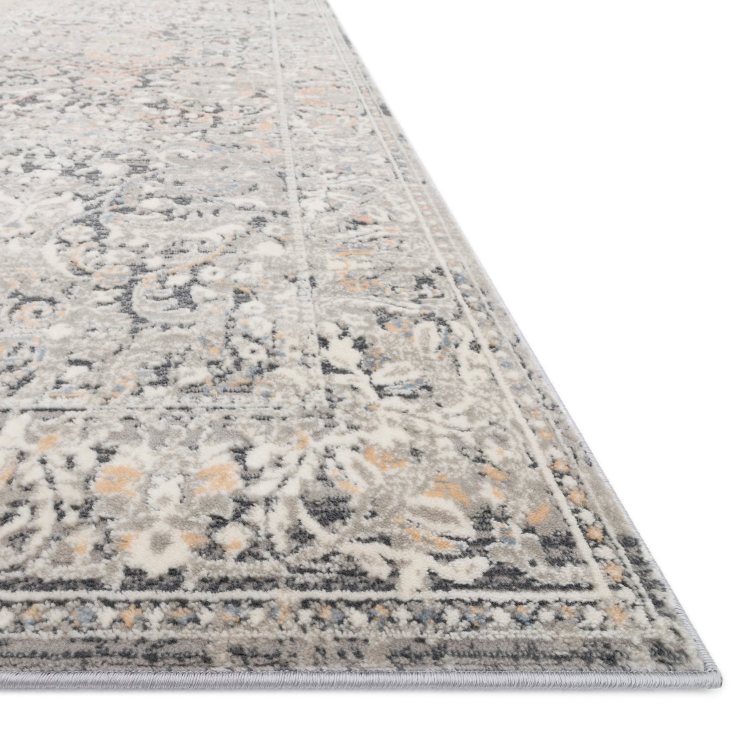 Loloi Lucia Gray/Mist Power Loomed Rug