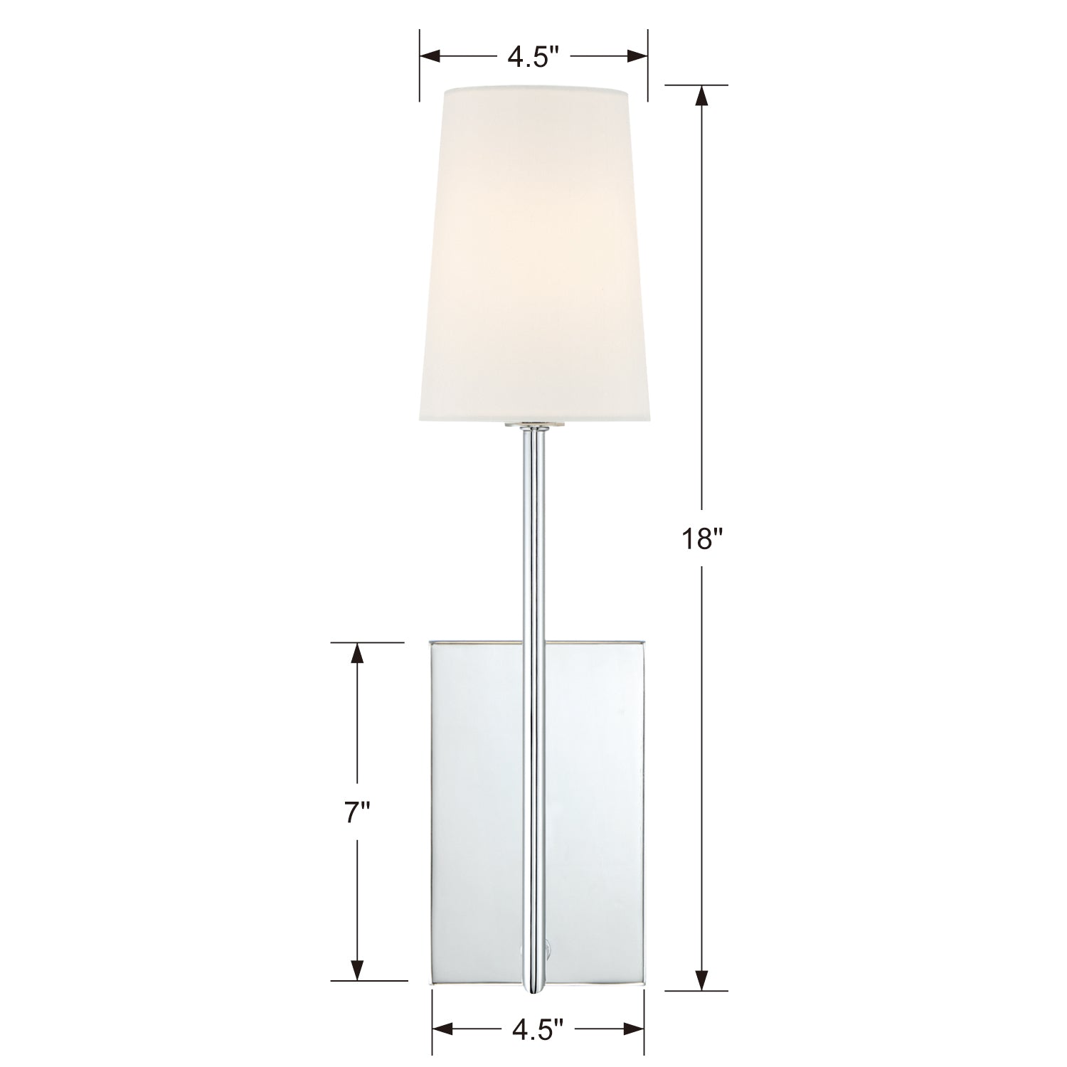 Crystorama Lena Cylinder Shade 1-Light Wall Sconce