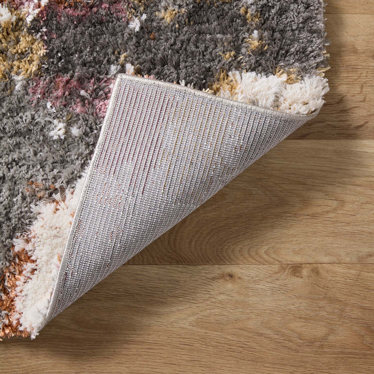 Loloi Levitt Shag Gray/Multi Power Loomed Rug