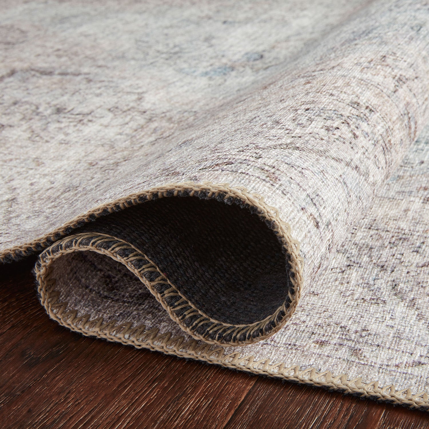 Loloi Loren Silver/Slate Power Loomed Rug