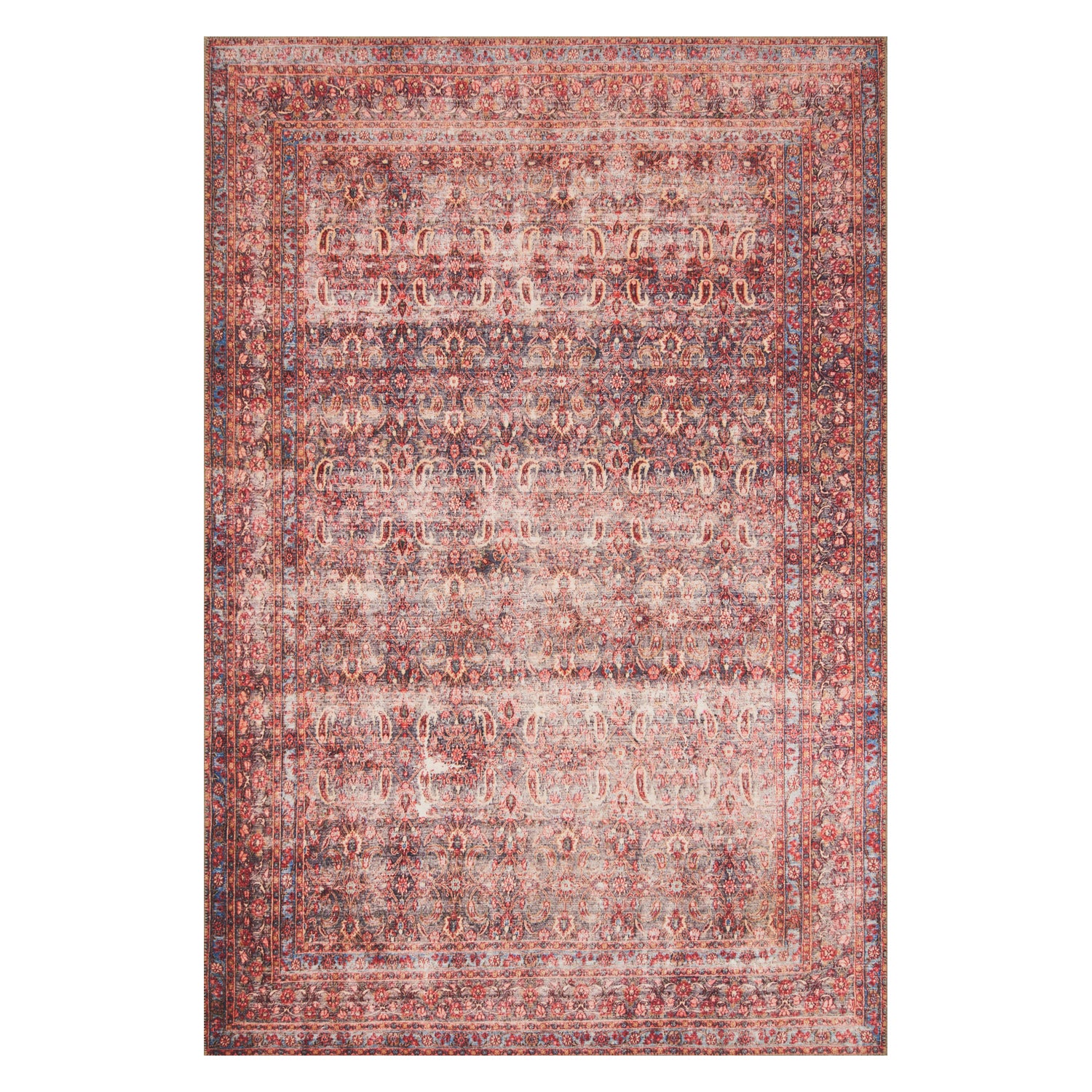 Loloi Loren Eggplant/Crimson Power Loomed Rug