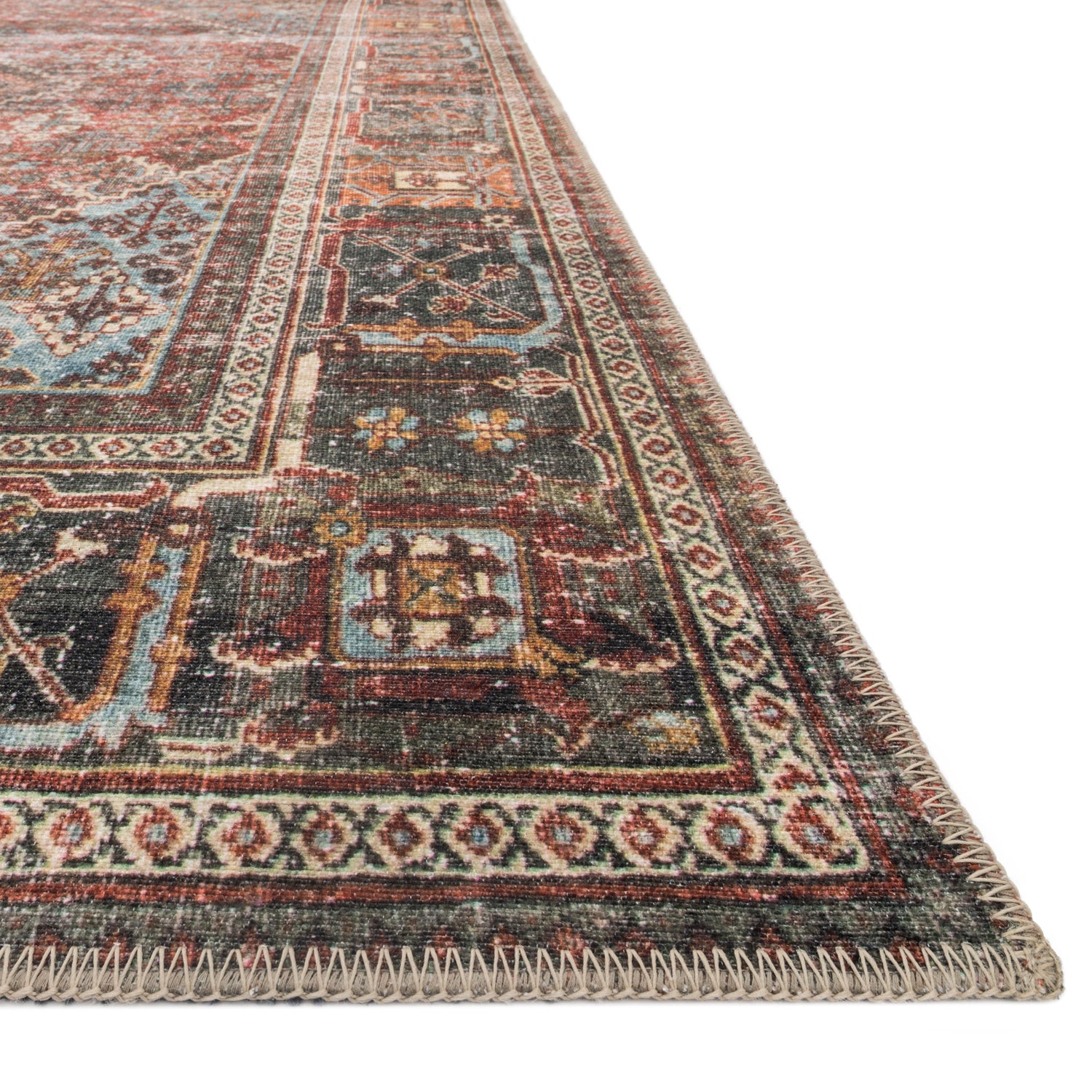 Loloi Loren Brick/Midnight Power Loomed Rug