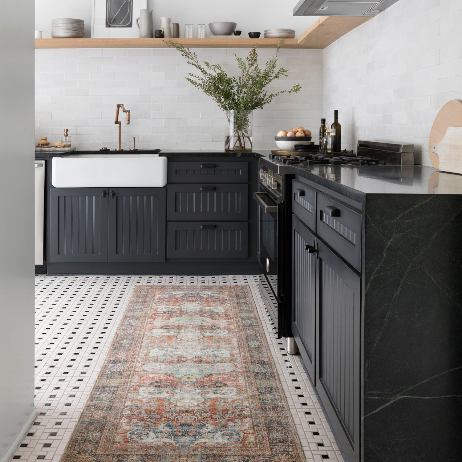 Loloi Loren Brick/Multi Power Loomed Rug