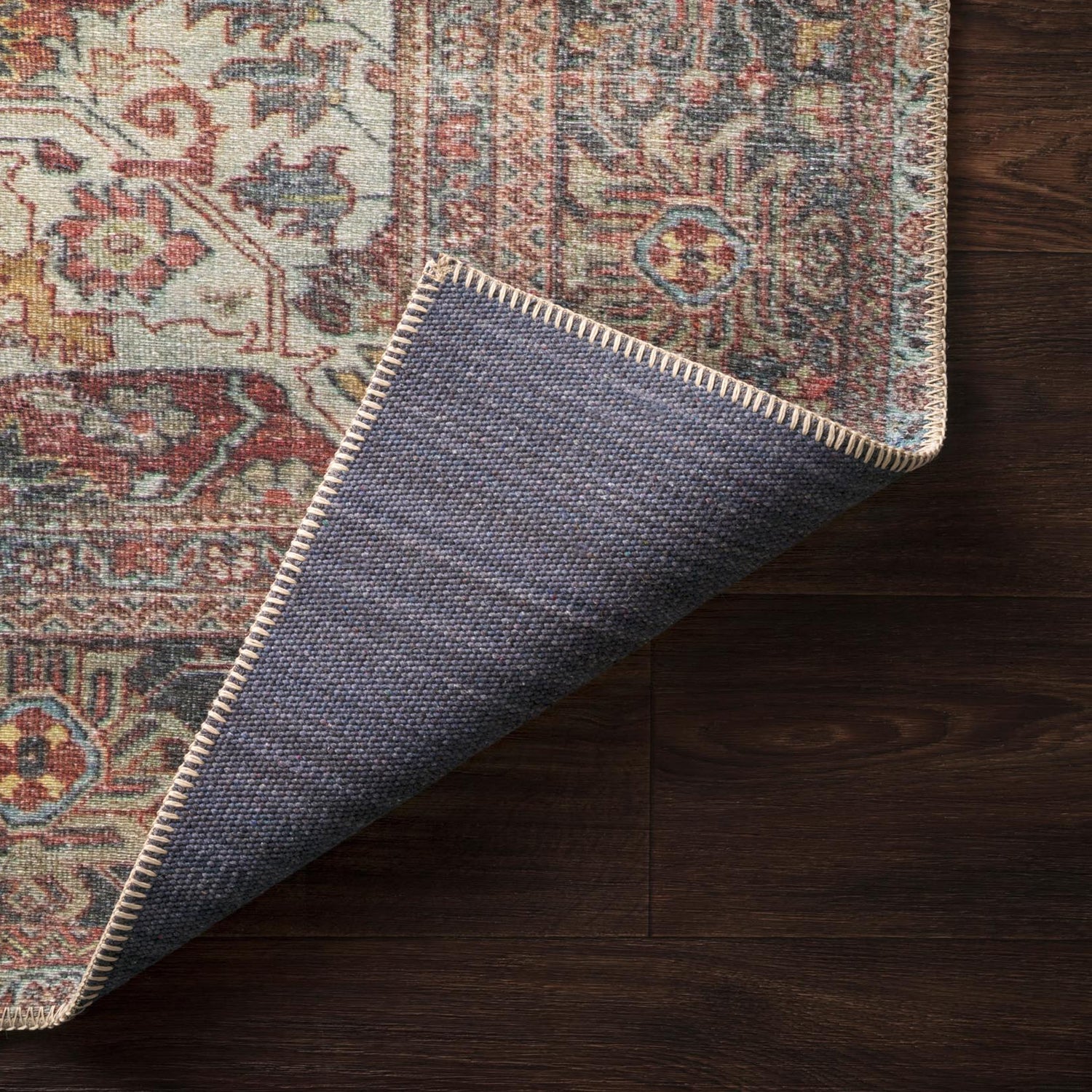 Loloi Loren Brick/Multi Power Loomed Rug