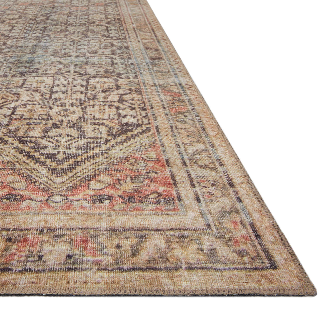 Loloi Loren Charcoal/Multi Power Loomed Rug