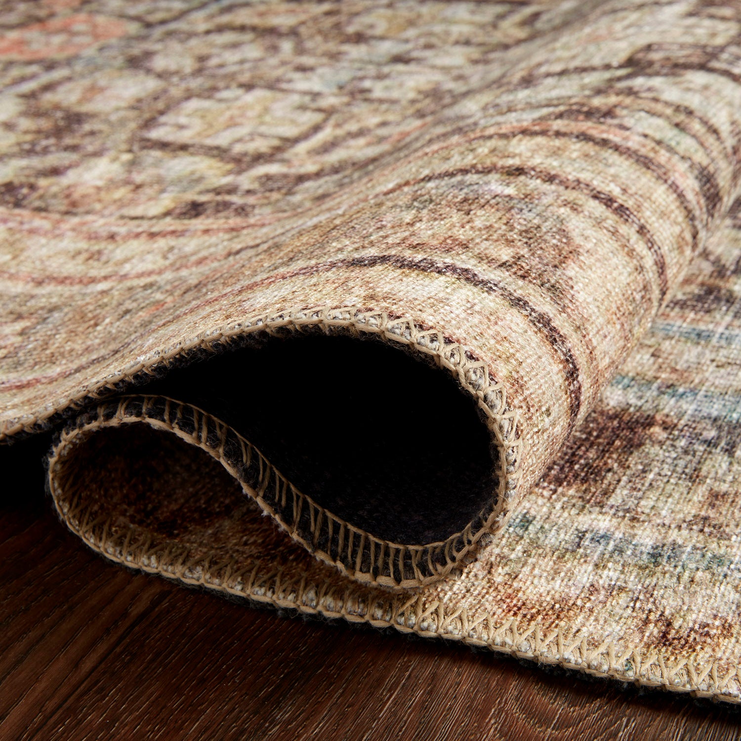 Loloi Loren Charcoal/Multi Power Loomed Rug