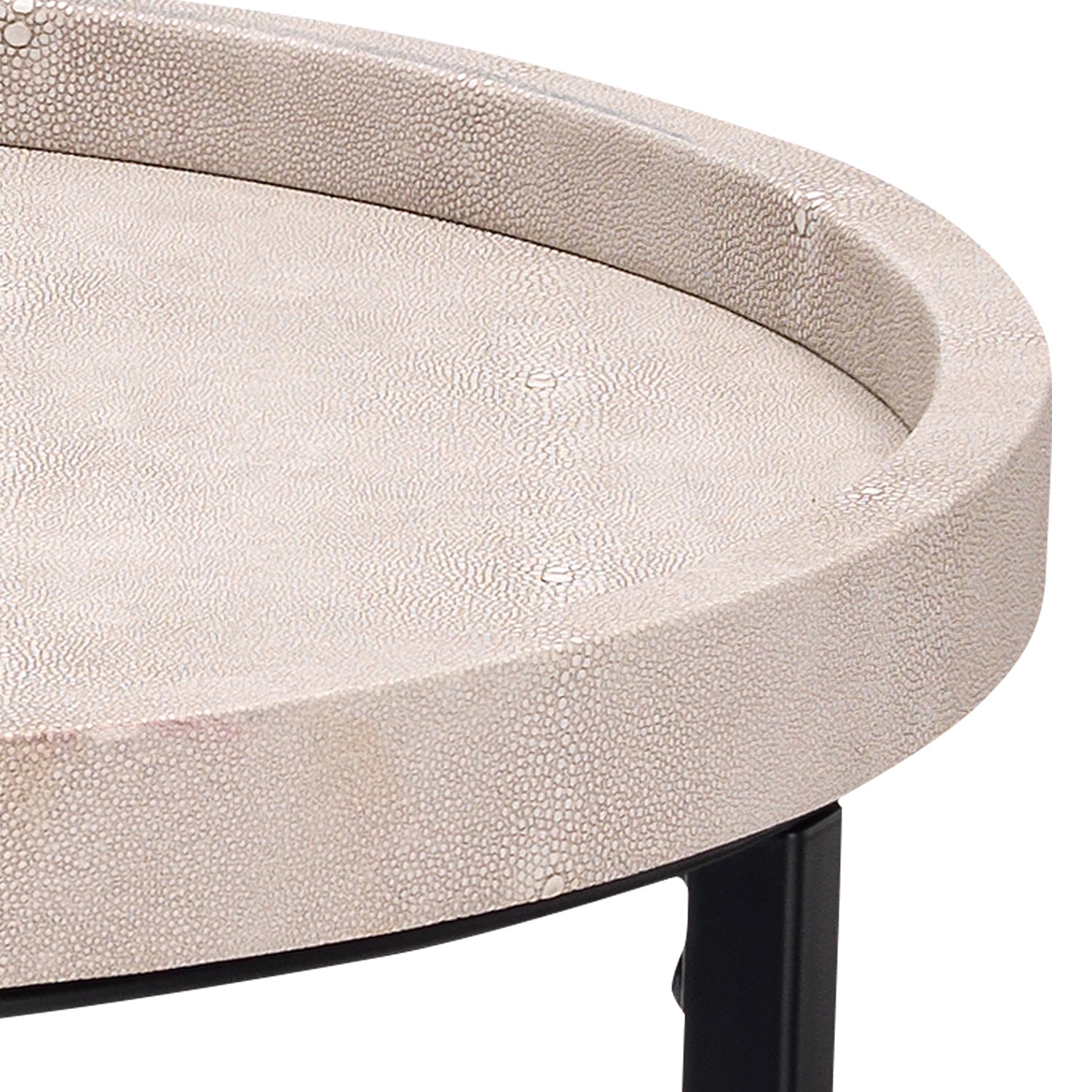 Lifestyle by Jamie Young Binx Shagreen Nesting Side Table Set of 3