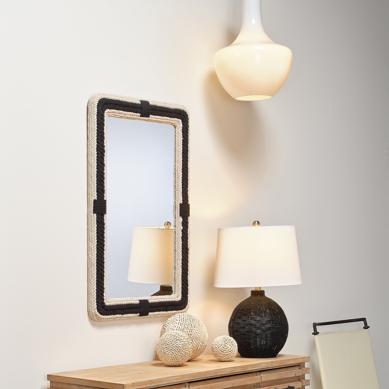 Lifestyle by Jamie Young Nadi Cotton Jute Rectangle Mirror