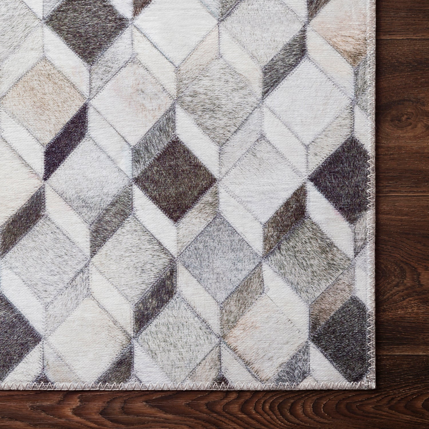 Loloi Maddox Gray/Mocha Power Loomed Rug