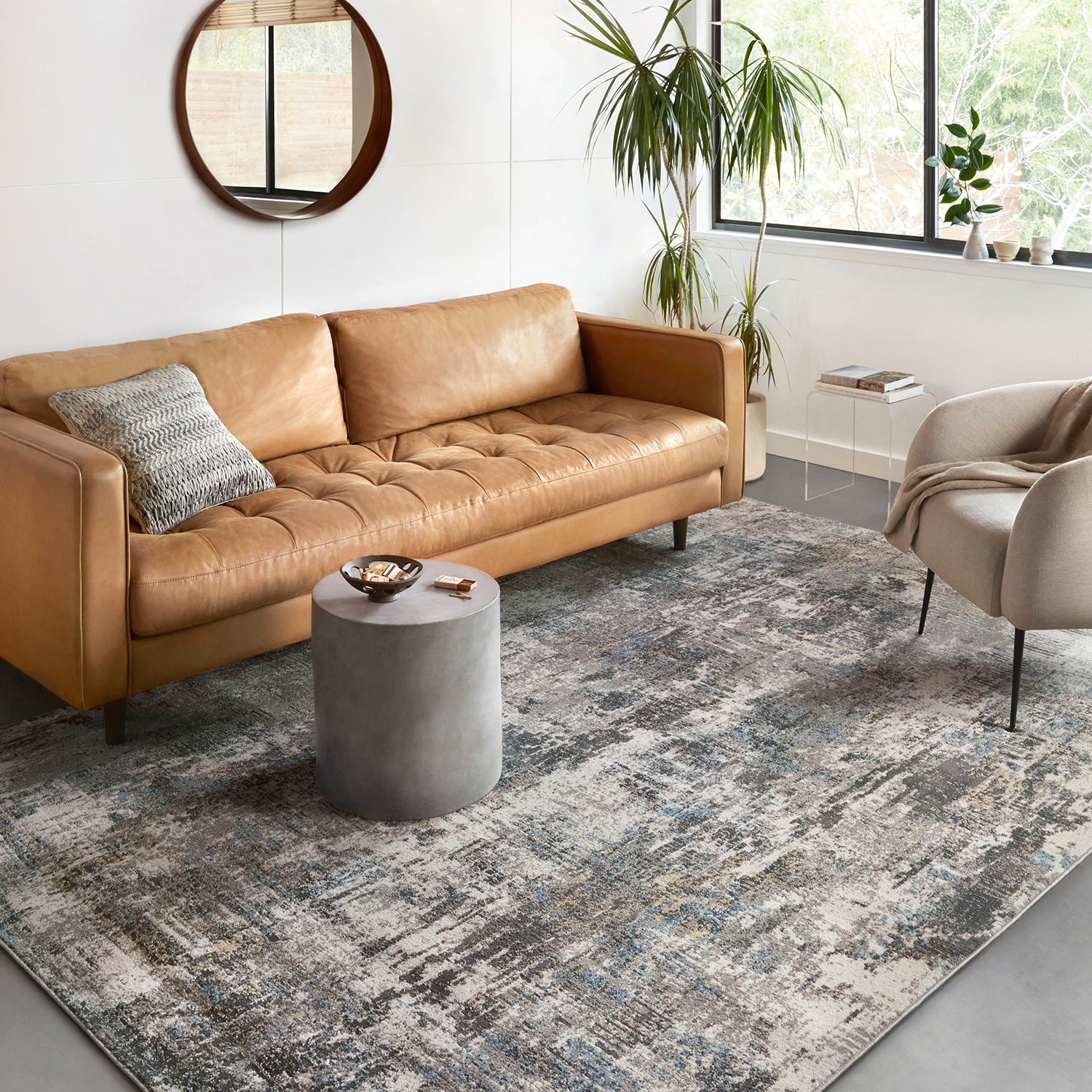 Loloi Maeve Slate/Mist Power Loomed Rug