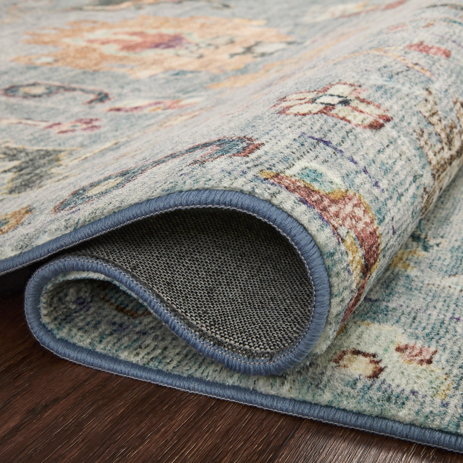 Loloi Margot CloudPile Denim/Multi Power Loomed Rug