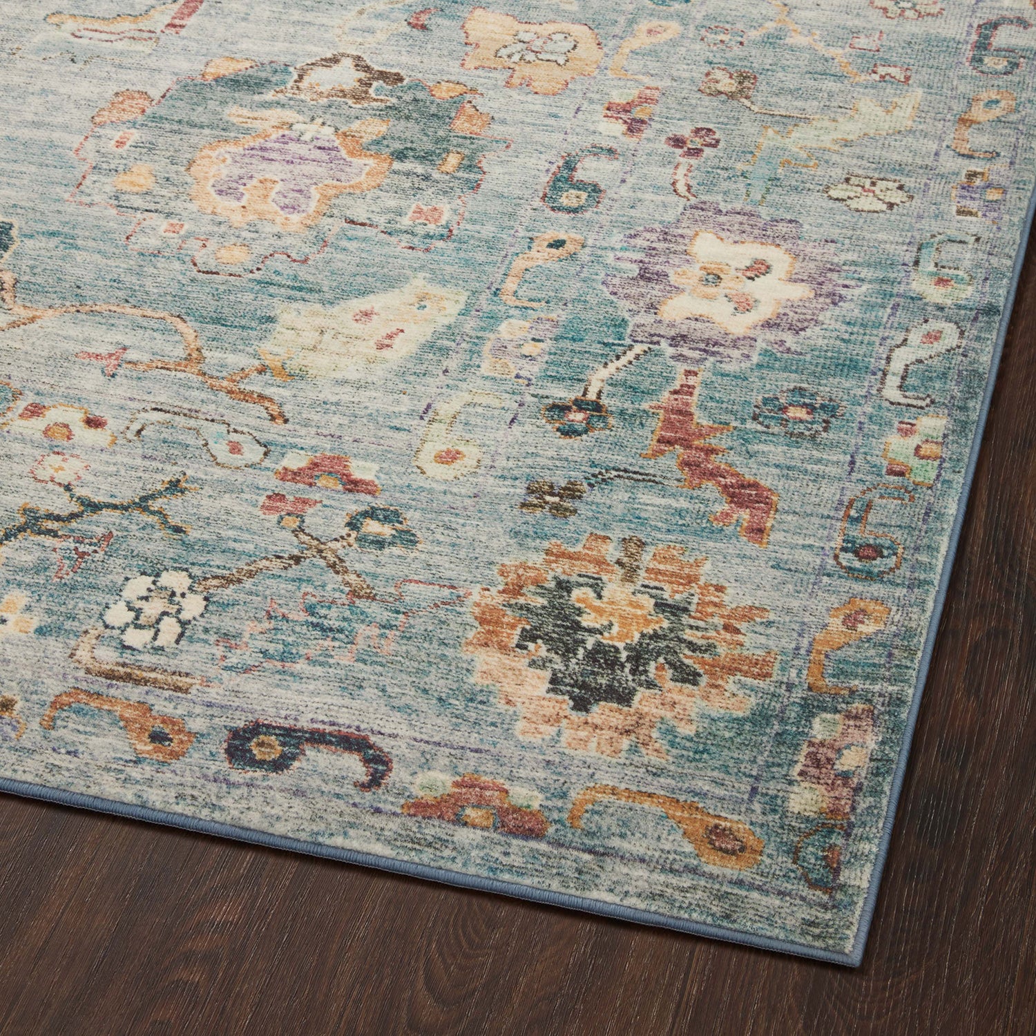 Loloi Margot CloudPile Denim/Multi Power Loomed Rug