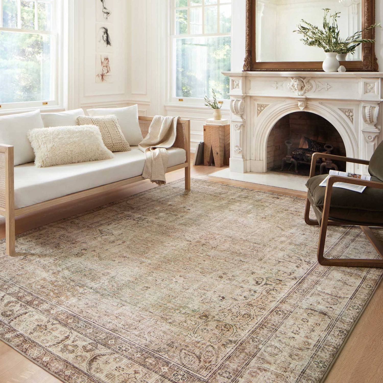 Loloi Margot CloudPile Antique/Sage Power Loomed Rug