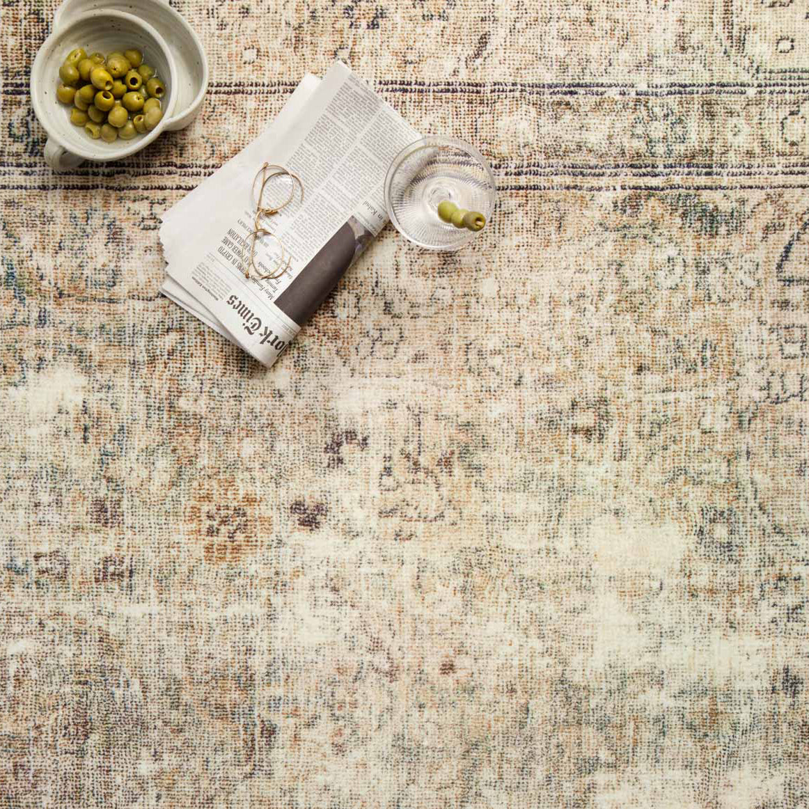 Loloi Margot CloudPile Antique/Sage Power Loomed Rug