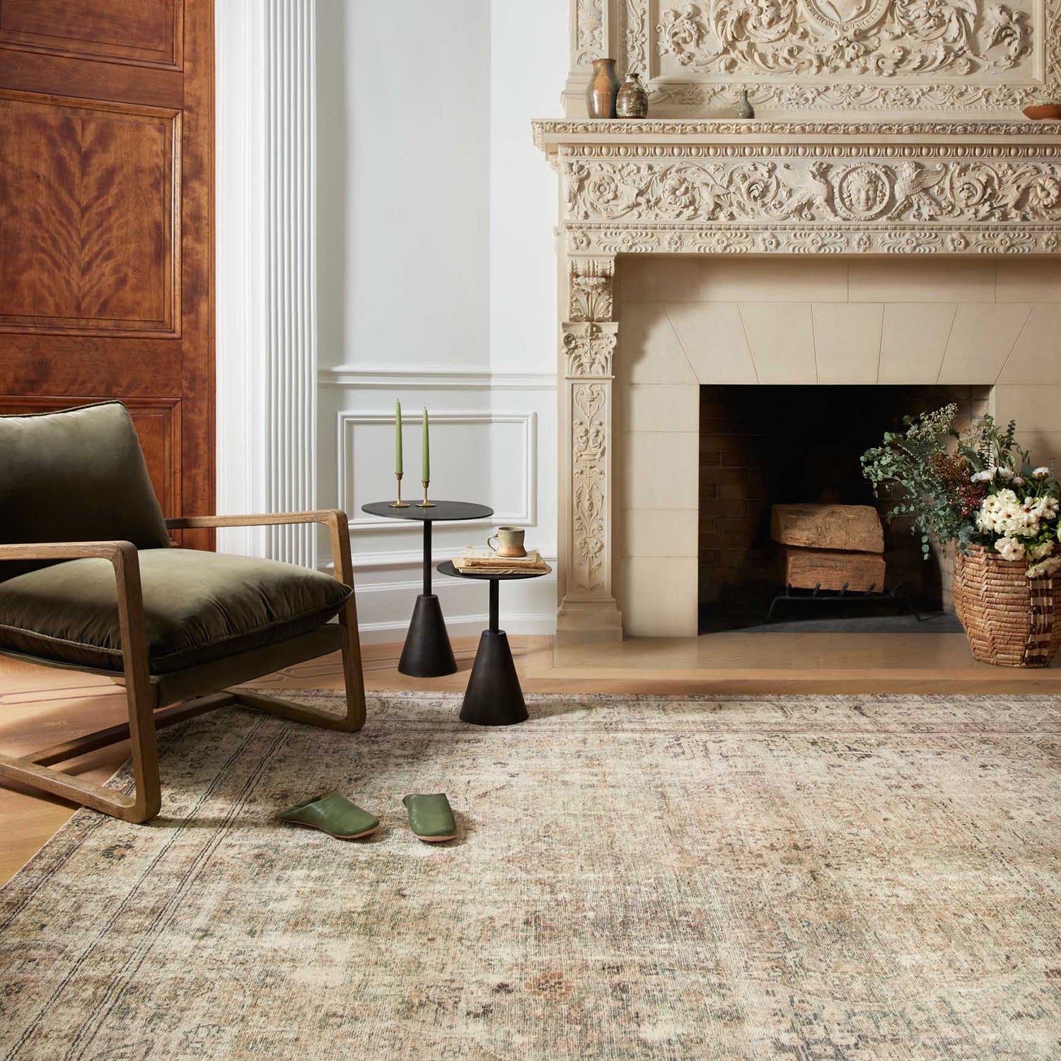 Loloi Margot CloudPile Antique/Sage Power Loomed Rug