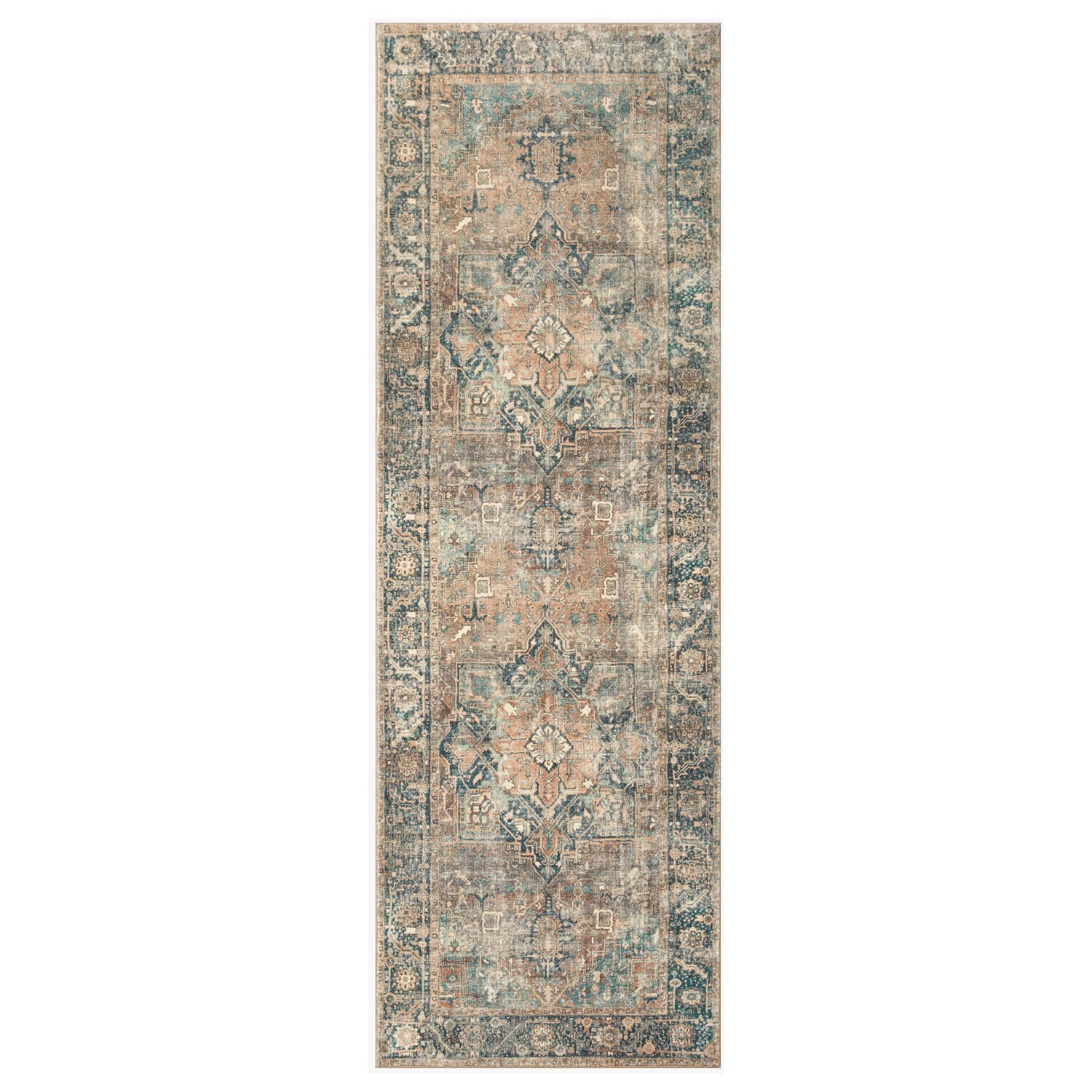Loloi Margot CloudPile Terracotta/Lagoon Power Loomed Rug