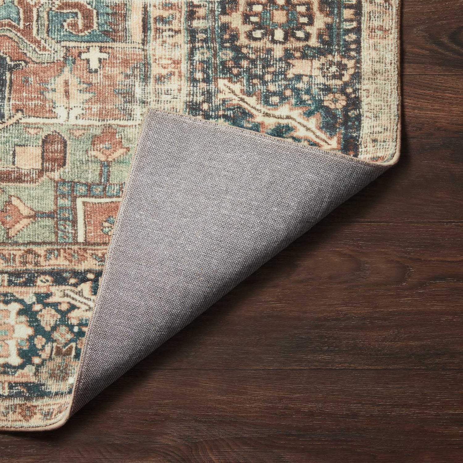 Loloi Margot CloudPile Terracotta/Lagoon Power Loomed Rug