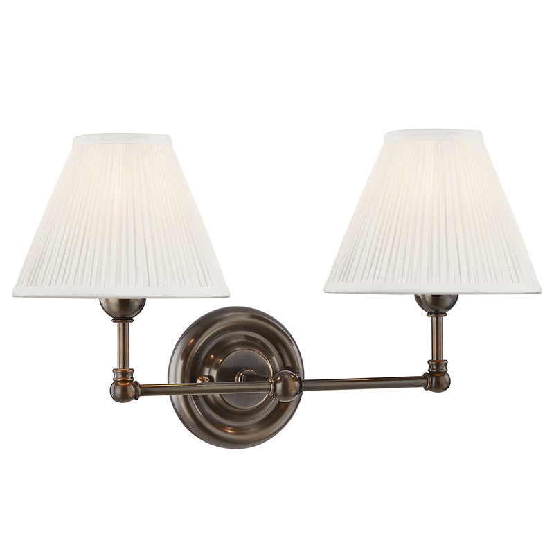 Mark D Sikes x Hudson Valley Lighting Classic No 1 Double Wall Sconce