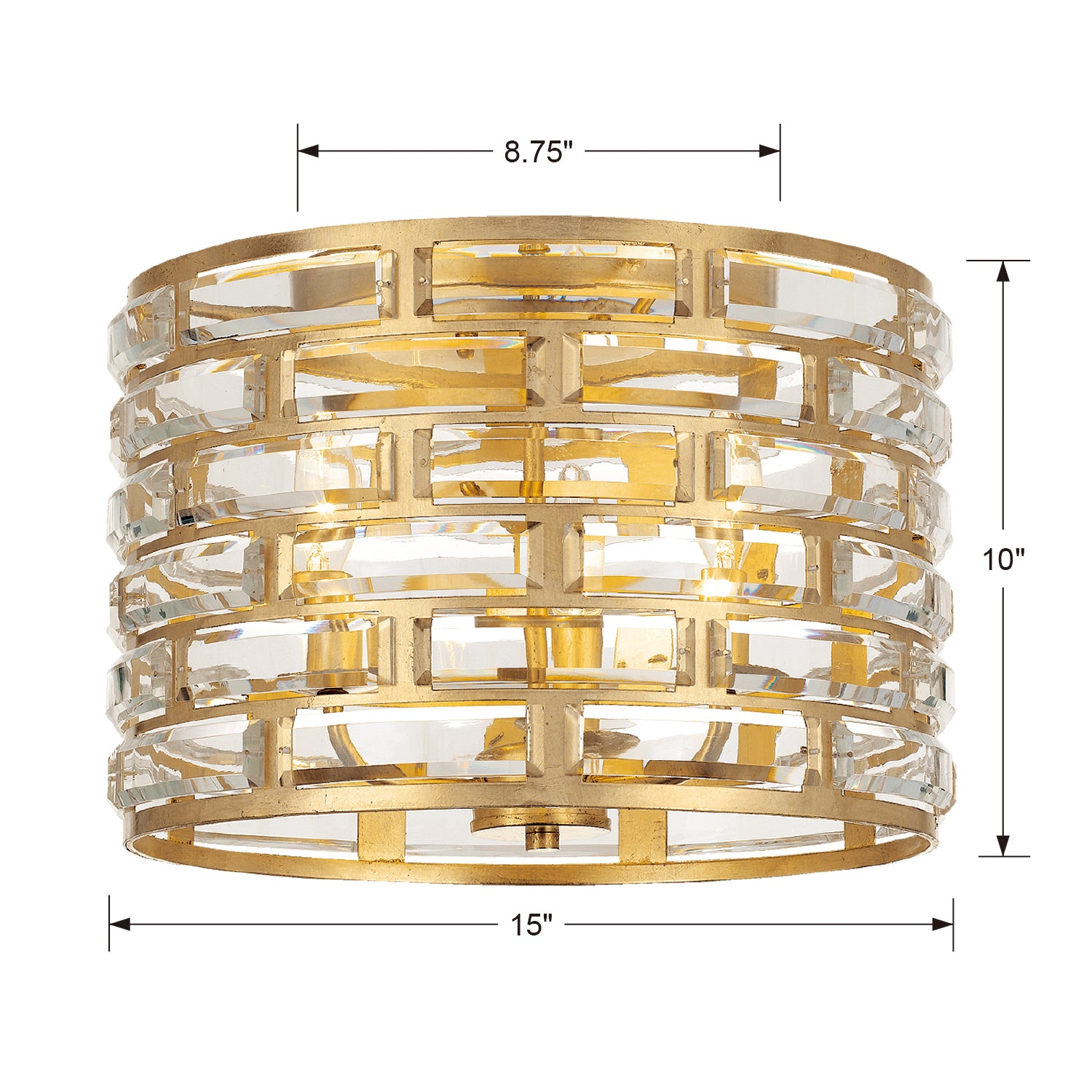 Crystorama Meridian Flush Ceiling Mount