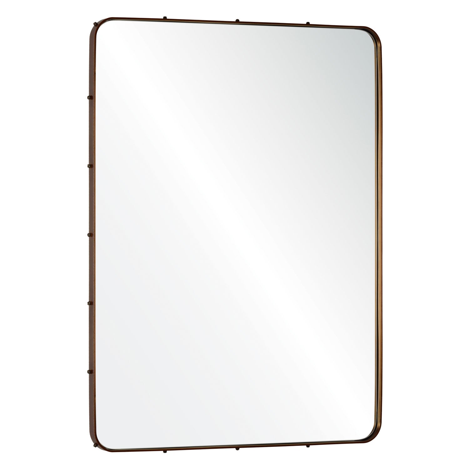 Michael S Smith For Mirror Home Leather Stud Wall Mirror
