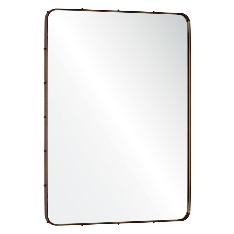 Michael S Smith For Mirror Home Leather Stud Wall Mirror