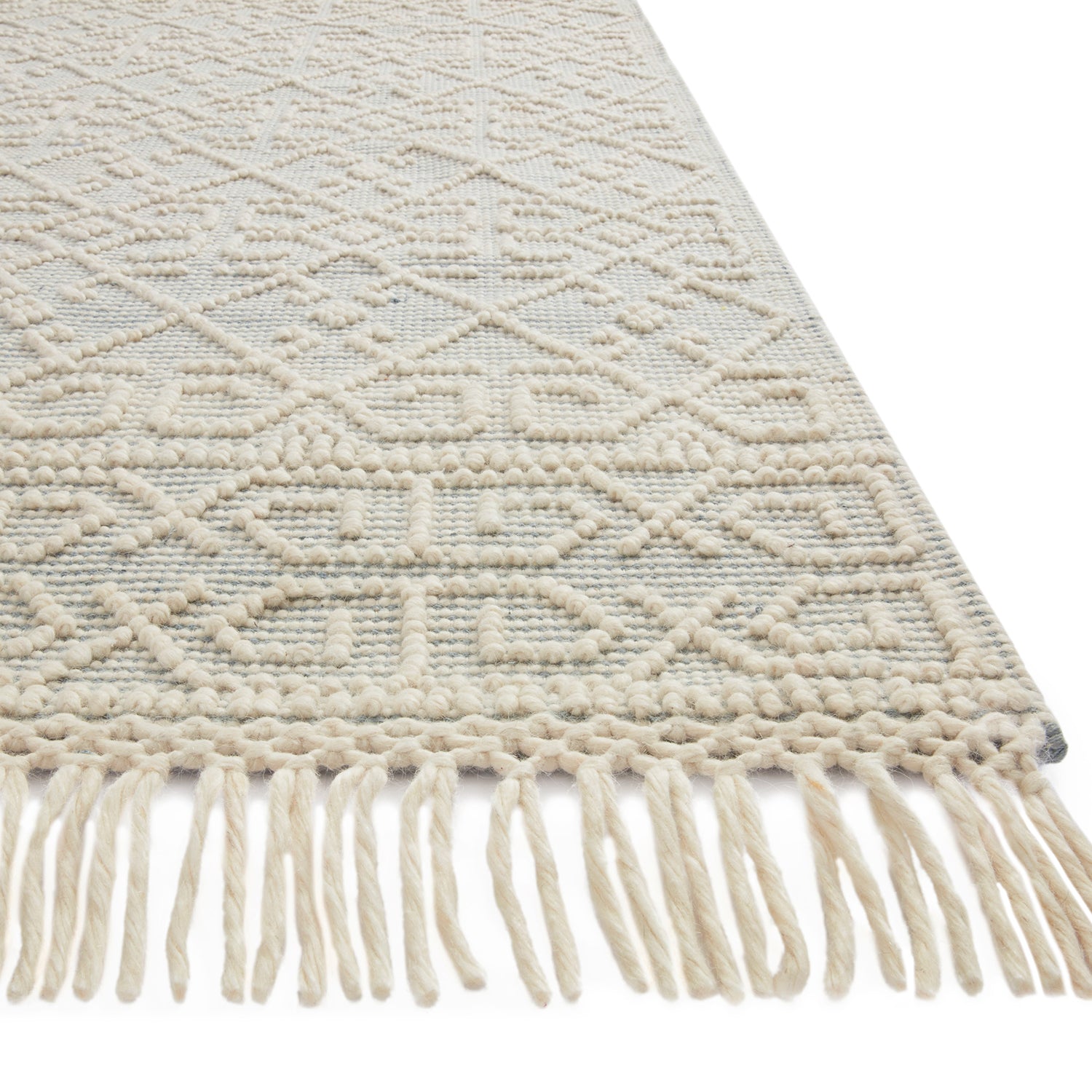 Loloi Noelle Pyra Ivory/Blue Hand Woven Rug