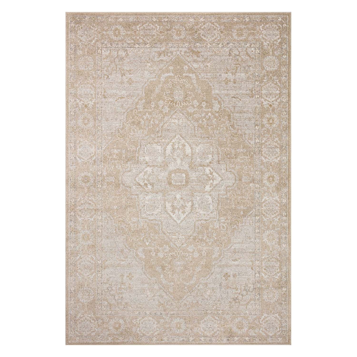 Loloi Odette Beige/Silver Power Loomed Rug
