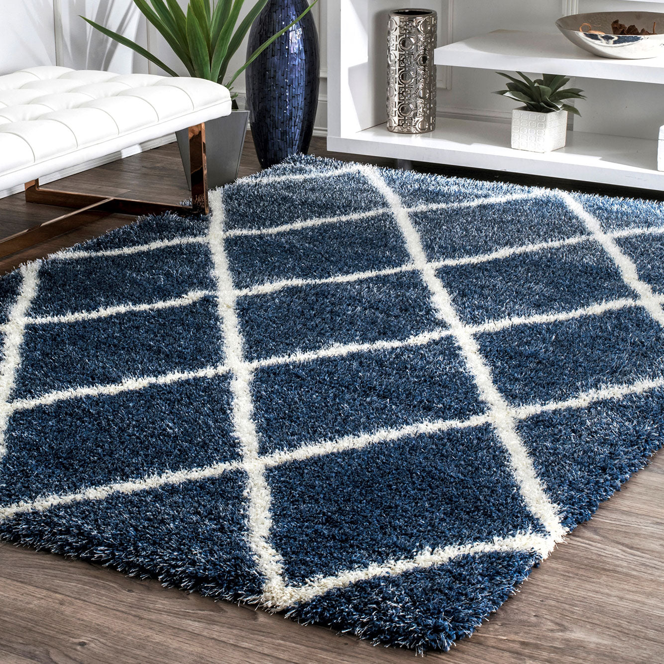 Alto Diamond Shag Rug