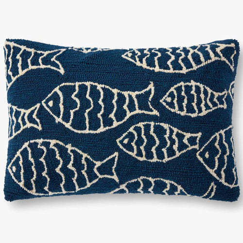 Loloi Swimming Fish Indoor/Outdoor Pillow Set of 2