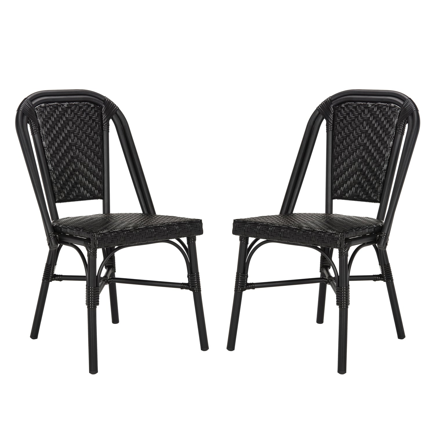 Avenue Outdoor Stacking Side Chair Set of 2