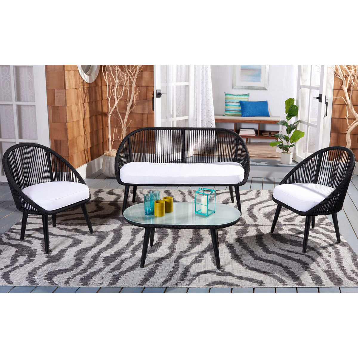 Poppy 4-Piece Outdoor Living Set