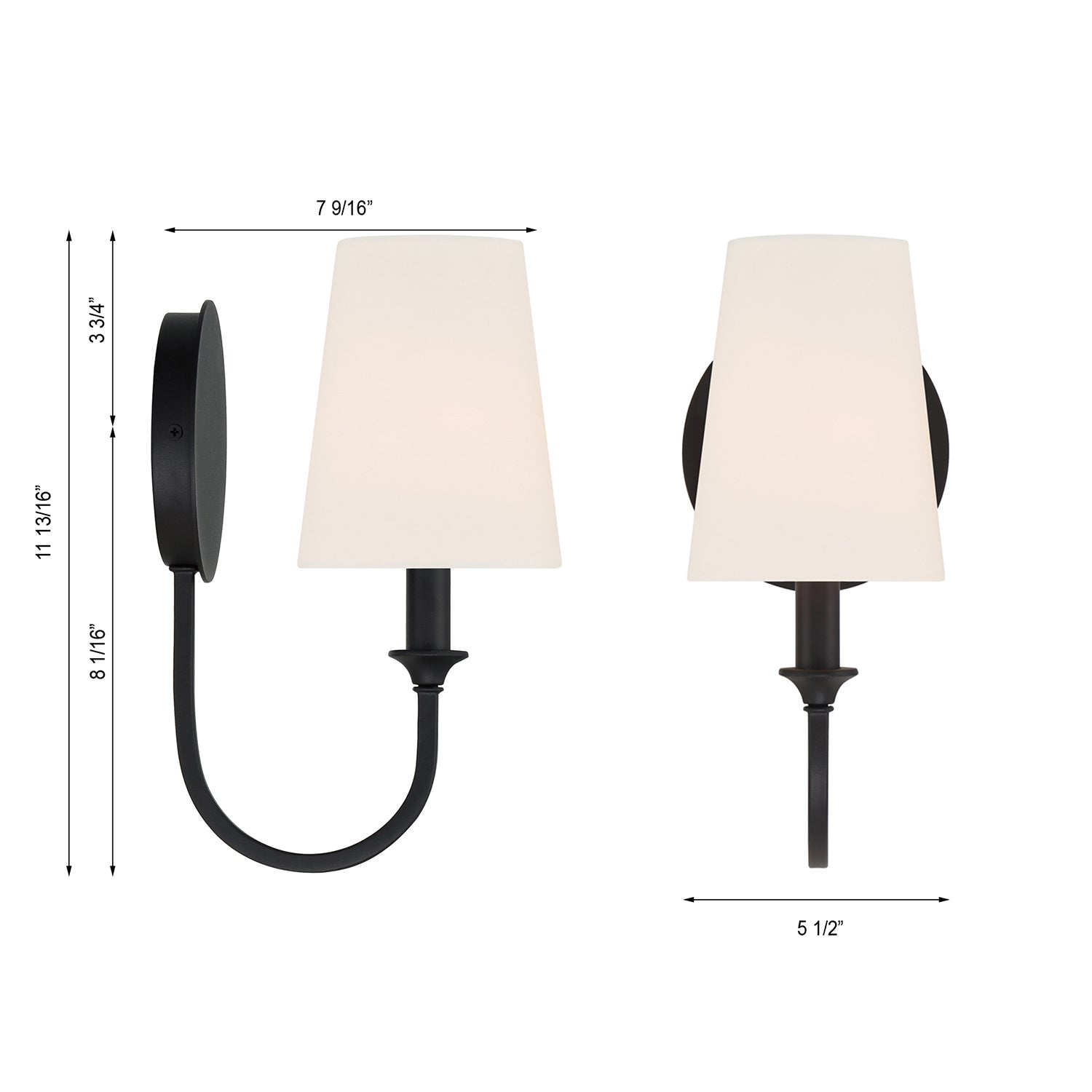 Crystorama Payton 1-Light Wall Sconce