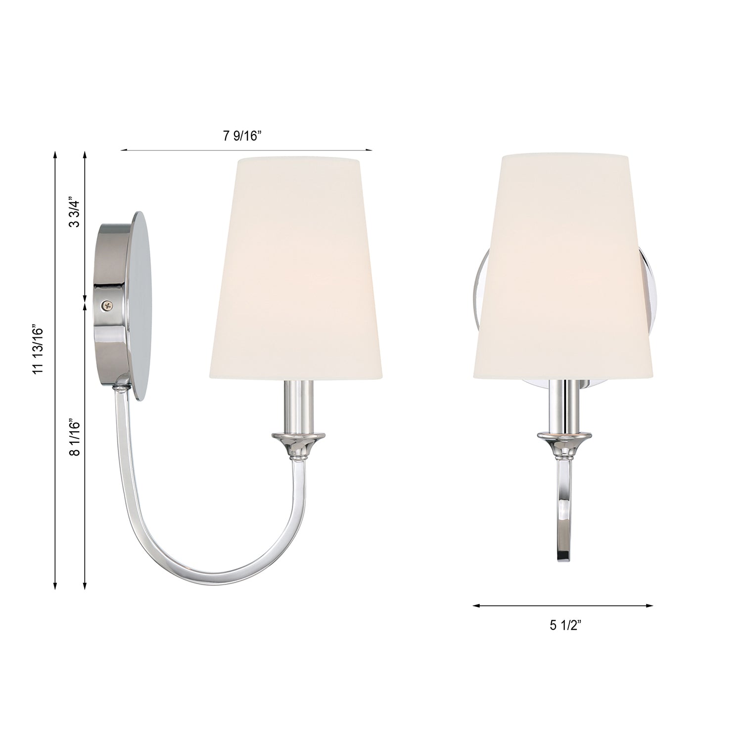 Crystorama Payton 1-Light Wall Sconce