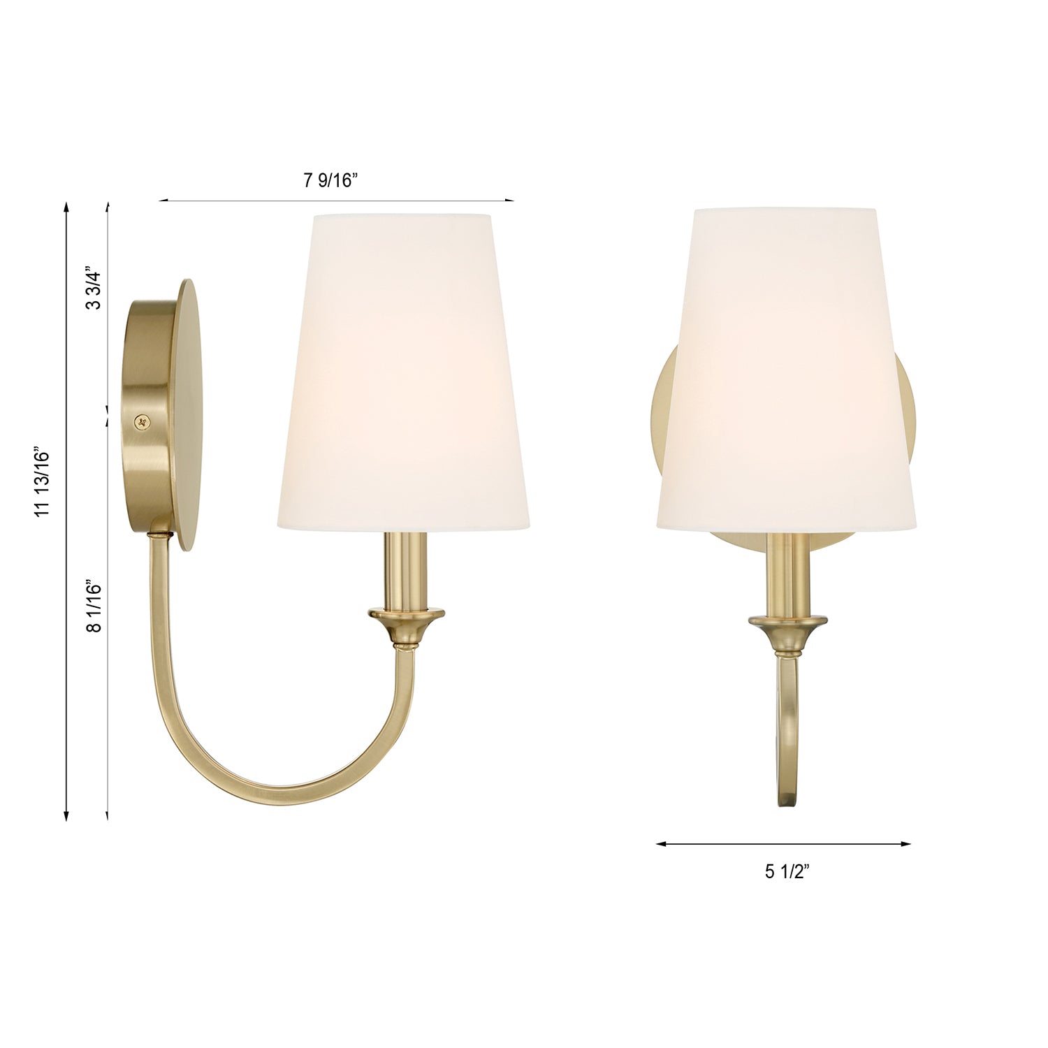 Crystorama Payton 1-Light Wall Sconce