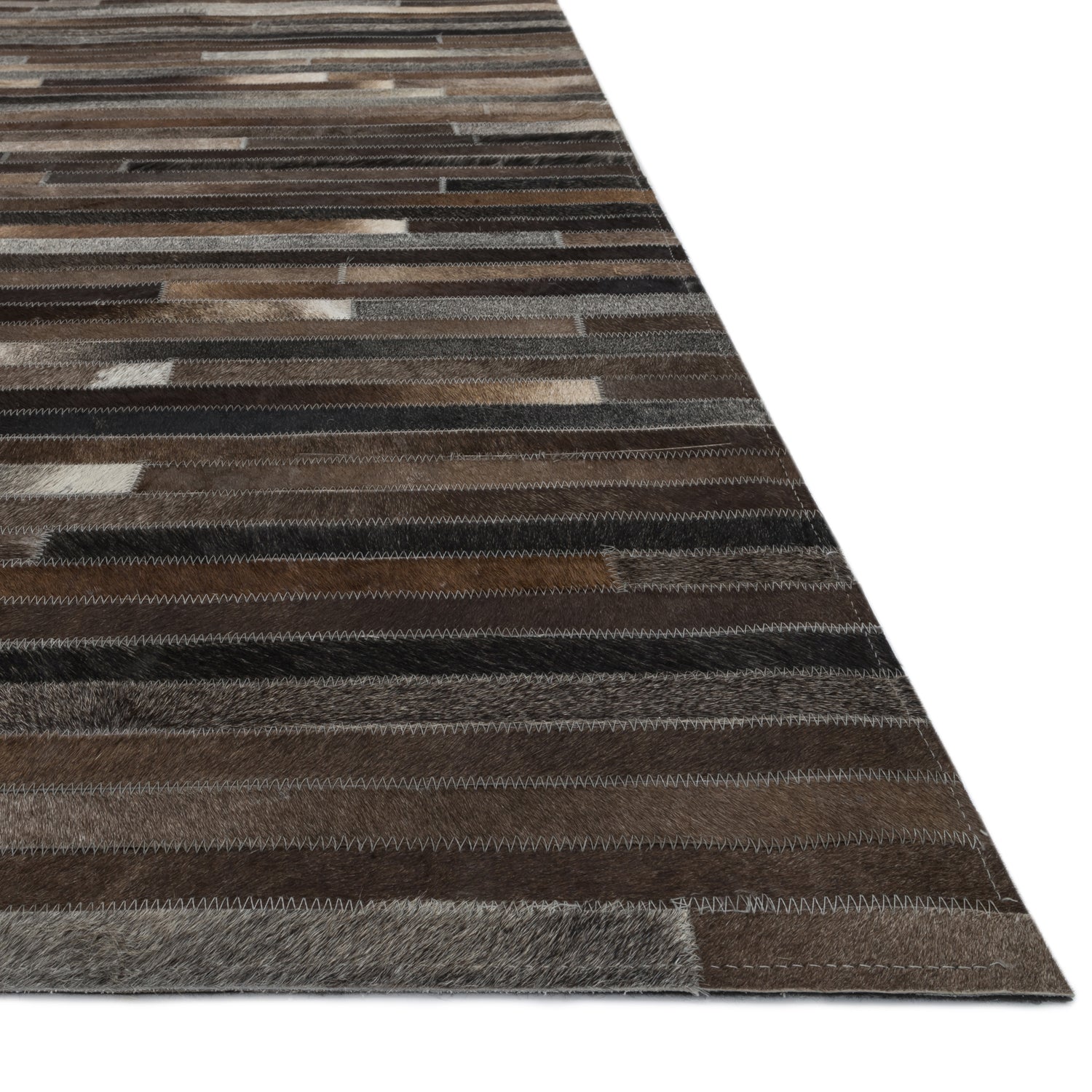 Loloi Promenade Slive Hand Stitched Leather Rug