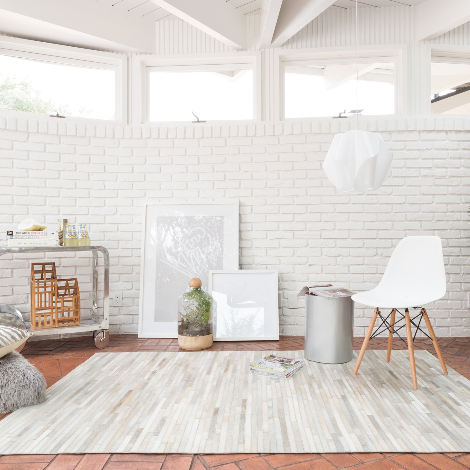 Loloi Promenade Slive Hand Stitched Leather Rug