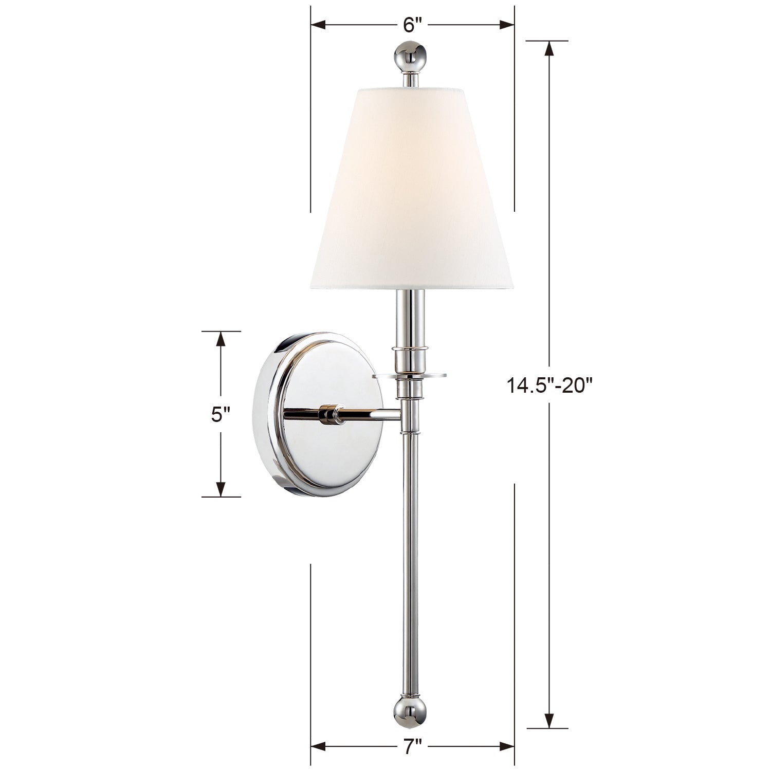 Crystorama Riverdale 1-Light Wall Sconce