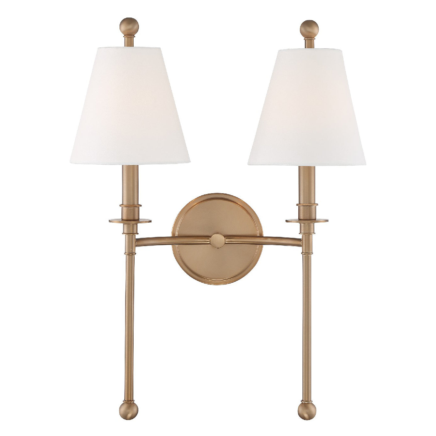 Crystorama Riverdale 2-Light Wall Sconce